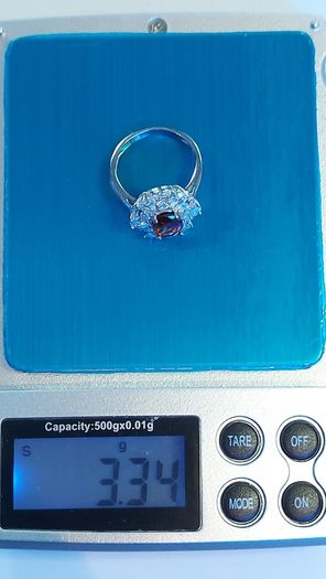 Citrine 0.7 ct Ring 925 Silver New