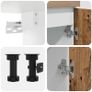 4 Piece Kitchen Cabinet Set Old Wood Image 6
