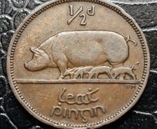 Ireland 1940 key date 1/2 d Half Penny coin