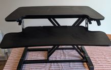 Standing desk converter