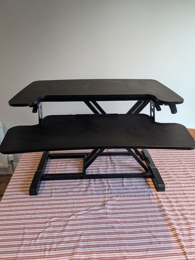 Standing desk converter