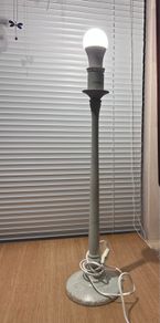 Tall Shabby Chic Wooden Table Lamp