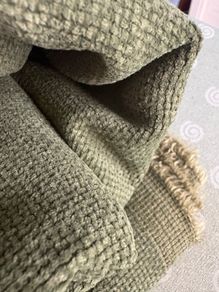 4 metres of upholstery fabric in vintage olive