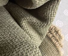 4 metres of upholstery fabric in vintage olive