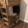 bunk bed with table and wardrobe Image 2