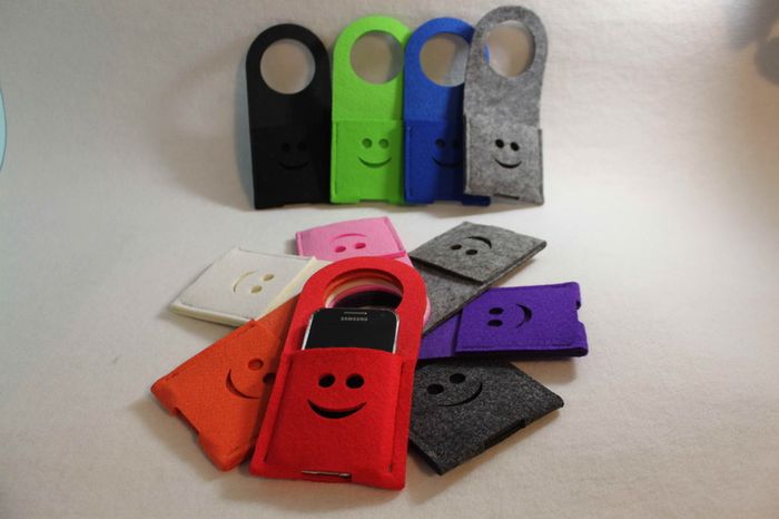 Cell phone charger holder, wall charging station, FELT, docking station, phone charging pouch, cell phone charger