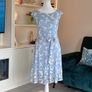 Ladies Stella Morgan Butterfly Mesh Overlay A-Line Midi Dress Image 3