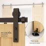 6FT Sliding Barn Door Hardware Kit Image 2