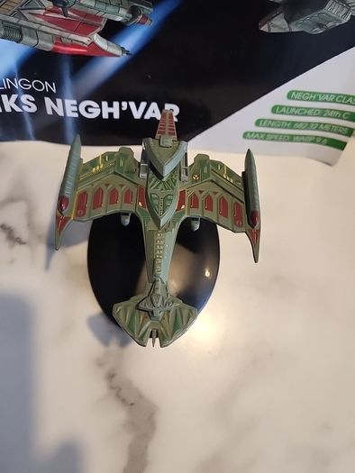 star trek eaglemoss klingon iks negh'var model