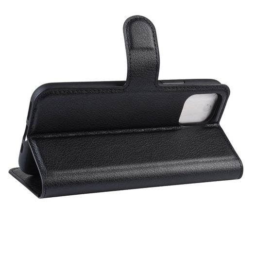 For iPhone 11 Pro Max Wallet Case Cover PU Leather Holder Card Slots New Black - FHT05IPK1