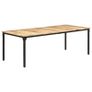 Dining Table 180x90x76 cm Rough Mango Wood Image 9