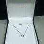 9K Gold Solitaire Necklace Image 6