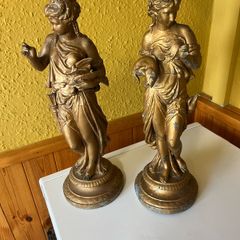 2 French 19th century. Neoclassical Figurines. Made of spelter