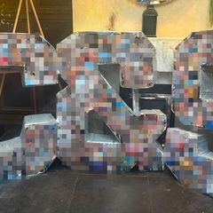 Wedding photo display letters