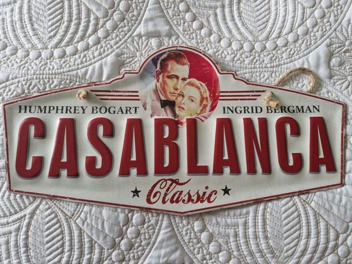 Casablanca Tin Poster