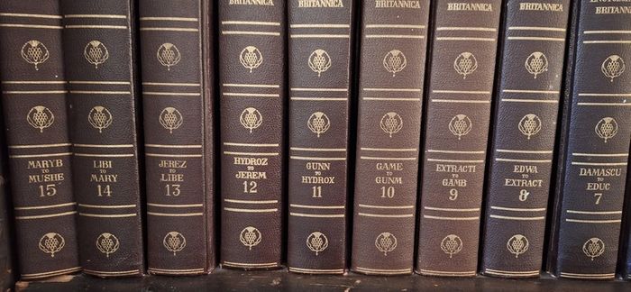 1955 Encyclopaedia Britannica Complete 24 Volumes Vintage Library Set