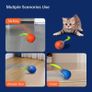 Speedy Tail Cat Toys for Indoor Cats,Smart Interactive Kitten Toy with Feather Tail, 2 Speeds Rechargeable Moving Cat Ball for Bored Indoor Cats, Motion Activated Kitten Rolling Ball Toys Image 7
