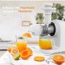 BRAND NEW Slow Masticating Juicer cold Press High Yield 9 Segment Spiral 2 Speed Modes Juicer Machines for Vegetables and Fruits Image 5