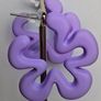 Lilac Silhouette Five Petal Flower Earrings Image 3