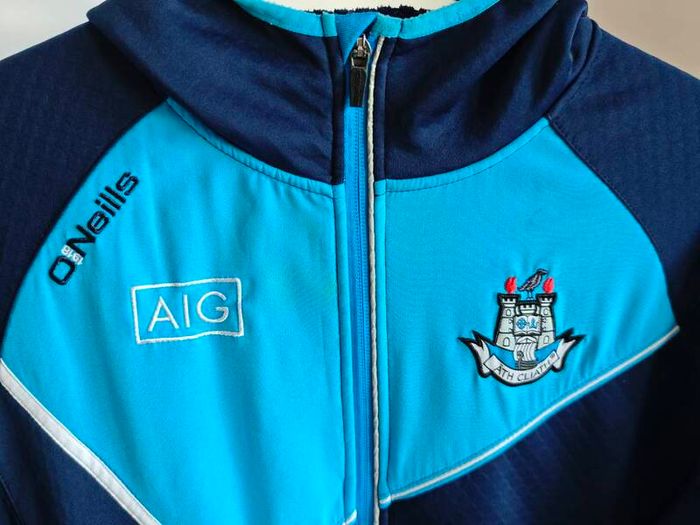 Dublin GAA O'Neills Hooded Track Top M - Navy Sky Blue - AIG Ath Cliath - Official