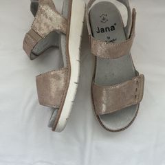 gold  strap sandals