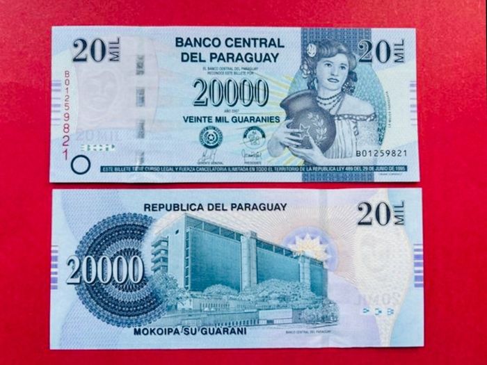 Paraguay  20000 Guaranies. 2007. Pick 230a. ( Uncirculated )