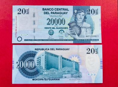 Paraguay  20000 Guaranies. 2007. Pick 230a. ( Uncirculated )