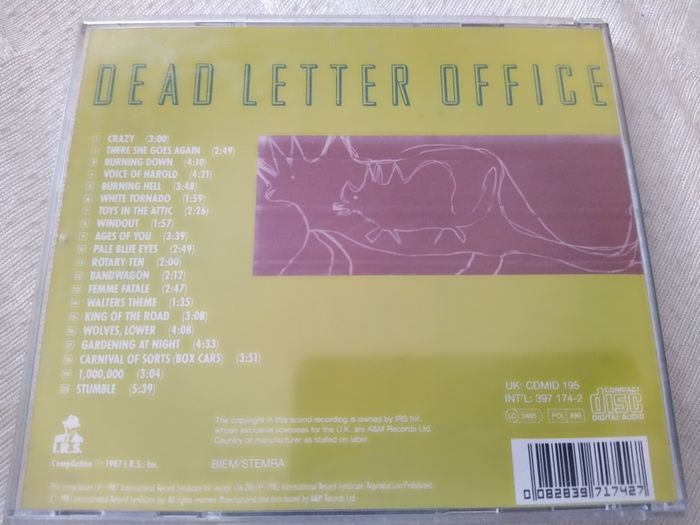 REM - Dead Letter Office Cd