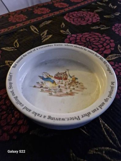 Vintage Wedgewood peter Rabbit nursery bowl