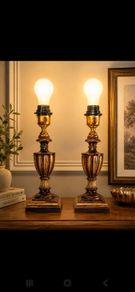 wooden handmade table lamps