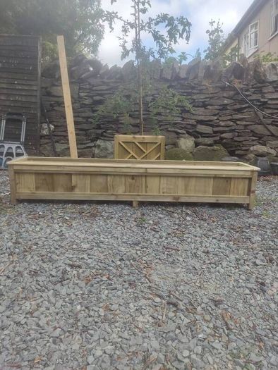 Long Rustic Style Planter