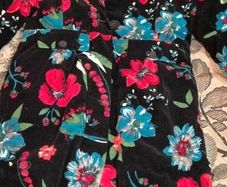 Catimini Paris Floral Velvet Coat, Age 11/12, 154cms