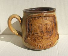 POOLE (Dorset) - a finely made & heavy stoneware souvenir mug