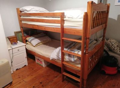 Timber bunk beds