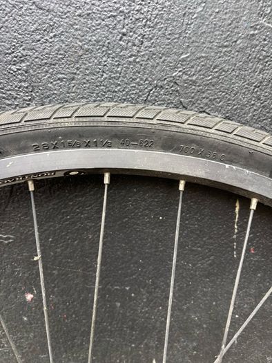 Front disk brake wheel