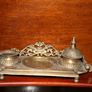 Brass inkwell (29cm x 12cm) Image 4