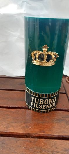 Tuborg pilsner font ,,sold as is ,see pictures for condition, used ,lovely advertising display item,,nice in any home bar or man cave pub restaurant ,