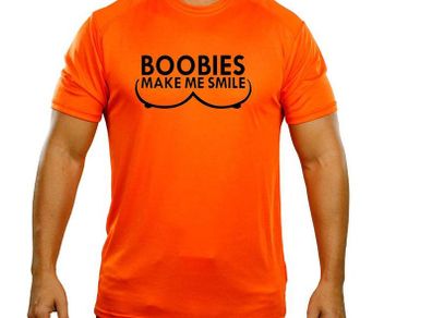 Boobies Make me smile T-shirt tee top shirt FOR STAG NIGHTS