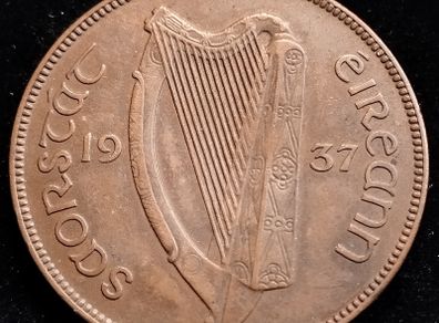 [2673] - Ireland - 1937 - 1 Penny - Irish 1d - KM.3 - High Grade