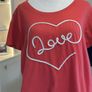 Ladies Red Short Sleeved Love Tee Shirt from Regatta Image 5
