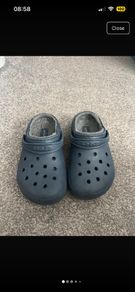 Navy crocs