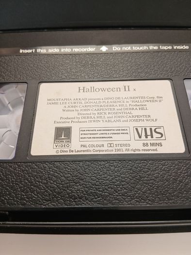Halloween 2 On Thorn Emi Video 1981.