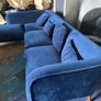 Blue corner sofa set L shaped Image 5