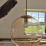 3 x Sol glass pendant light, 35cm/amber Image 2