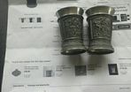 For sale wmf pewter goblets