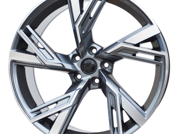 19" RS6 Type Black Alloy Wheels Audi Seat Skoda Mercedes Lamborghini VW 5x112