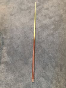 One piece snooker cue