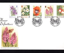 1998 Isle of Man Flower Definitive Stamps First Day Cover (FDC)
