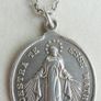 Vintage heavy Beautiful Irish Solid Sterling Silver Monstra Te Esse Matrem Medal by PQ&Co Dublin 1940 length 30,5" - 19,50g Image 3