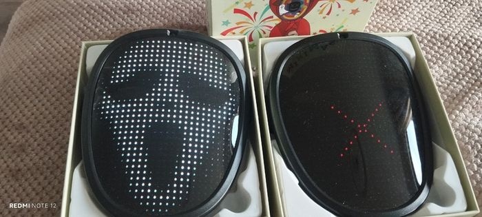 Two LED MiniMask face masks